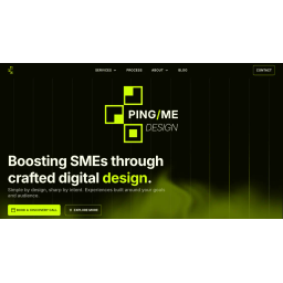 Ping/Me Design Logo